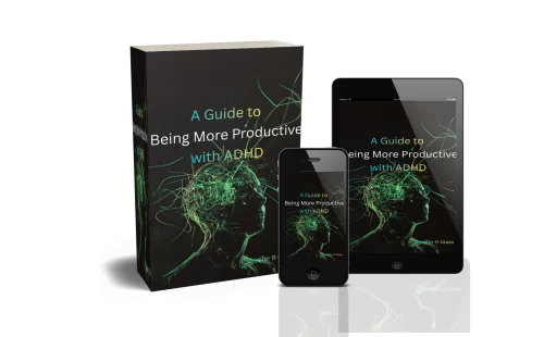 A Guide to Being More Productive with ADHD - Jennifer R Glass - book covers